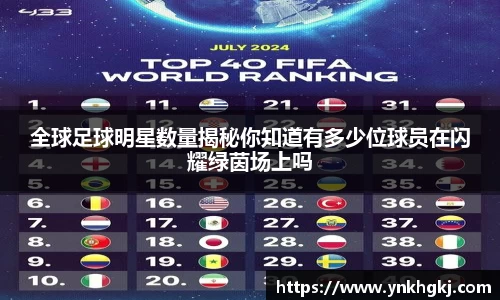 全球足球明星数量揭秘你知道有多少位球员在闪耀绿茵场上吗